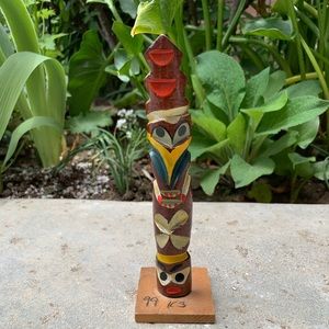 VTG 60s island TIKI TOTEM HOME DECOR ART tropical